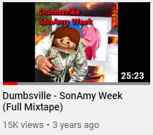 He has made at least three videos calling out the Sonamy Week server, while also mentioning it countless times in his mixtapes. I think it's absolutely disgusting and creepy how despite his comment here, he still did what he did anyway. With some obvious backup.