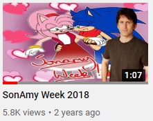 He has made at least three videos calling out the Sonamy Week server, while also mentioning it countless times in his mixtapes. I think it's absolutely disgusting and creepy how despite his comment here, he still did what he did anyway. With some obvious backup.