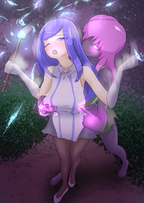 ワンドロ38日目。
「キャノン」強力な魔法を放ち魔の者を確実に仕留める役割。詠唱中は無防備かつ身動きがとれない。さらに発する魔力に惹かれて魔の者から狙われやすくなるため、時間稼ぎなどのフォローが必須。魔の者の接近を許すと詠唱を妨害され一方的に魔力を吸われてしまう。 