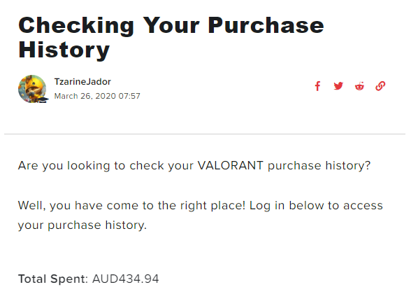 How to See Your Valorant Purchase History 