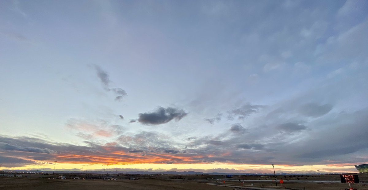 Brilliant colors of a Denver sunset.