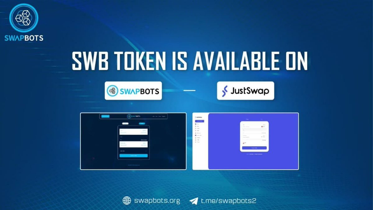 SWAPBOTS1's tweet photo. We are annouce Swapbots platform
Swapbots Team is glad to annouce all of you 2 good news:
1. SWAPBOTS IS Officially Launching 
TIME: 13:00 UTC, JAN 31, 2021
2. SWB TOKEN IS LISTED ON SWAPBOTS - JUSTSWAP 
TIME: 0:30 UTC, Feb 1, 2021
LISTING PRICE: $1 
 https://t.co/lrj1g0zJ7y https://t.co/y22w6uhMsV