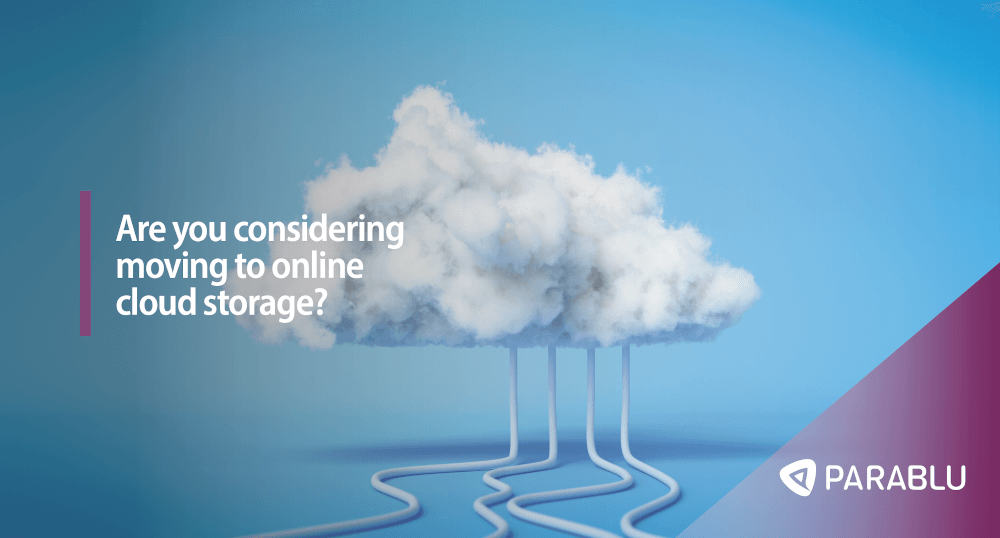 ParabluInc's tweet photo. Consider these things from a security standpoint to ease that transition to online cloud storage - https://t.co/GaAXimdWyp
#OnlineCloudStorage #DataSecurity https://t.co/6IFYPqJW12