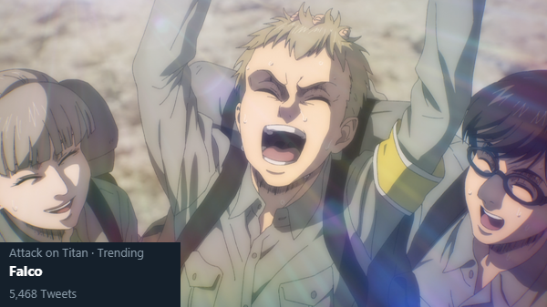 Attack On Titan Wiki On Twitter Falco Is Currently Trending Toonami Https T Co 1w5iibcqkv Twitter
