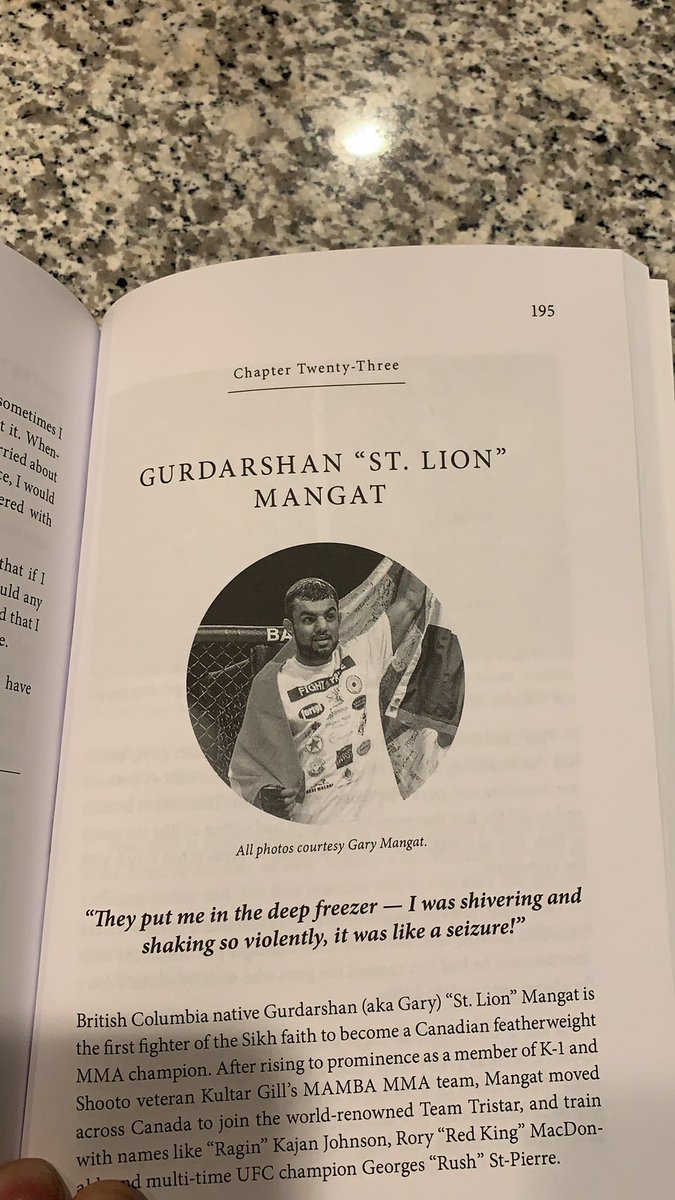 saintlion's tweet photo. So sick!!! Been a minute but finally got my copy . “When We Were Bouncers “ by @MaulerMMA and look whose in it?! https://t.co/o3KFkkbNP4