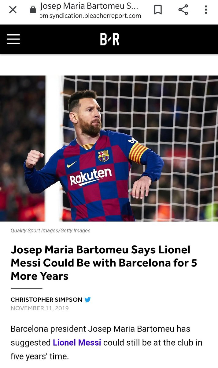 Beyond being an obvious attempt at passing the buck, I don't think Bartomeu co have thought this through. This should blow back badly on Bartomeu because1) He signed the contract in 20172) He wanted to offer a new contract in 2019...a lifetime contract.