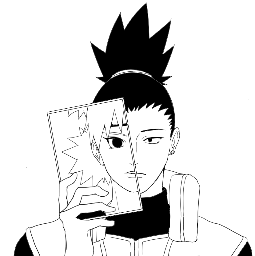 요 그림 시카마루랑 테마리 얼굴 분석 진득하게 하면서(귓볼 크기, 눈매, 얼굴 길이, 볼살 등등) 그렸던 거라 그런지 2년 전 그림인데도 아직도 좋다