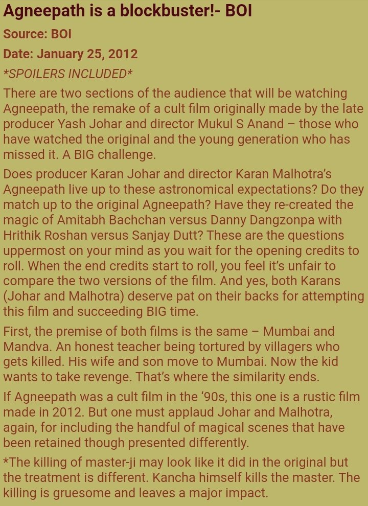Ppl often wonder how a person can be mad abt a film Here is the answer why I call "Agneepath will remain irreplaceable " Proud fan of this film Proud fan of  @iHrithik  #HrithikRoshan  #Agneepath