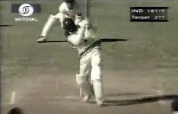 And now, with the immense pressure somewhat relieved, Mongia got into the act. He pummelled a Younis delivery over mid-on. And when Saqlain was brought back after just five overs with the new ball, he whacked the first ball over mid-wicket for six.