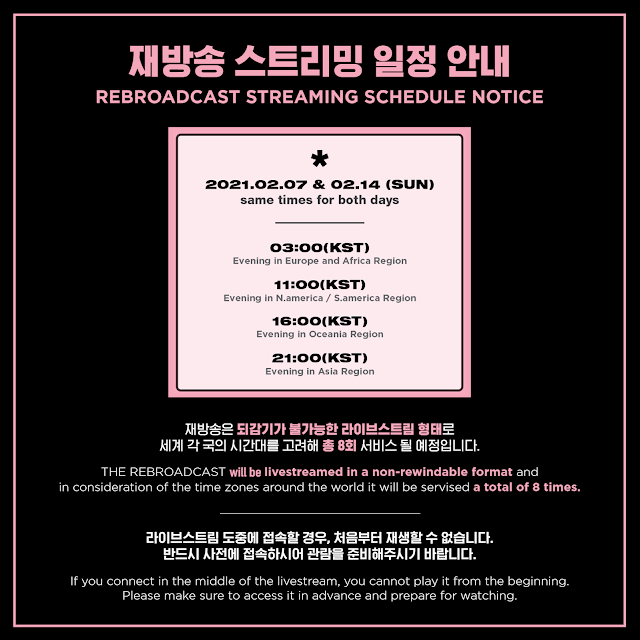 Blackpink Malaysia On Twitter In Case You Missed It Here S The Rebroadcast Schedule Of Theshow On The Upcoming Sundays Please Pay Attention To The Date And Time As It Is Non Rewindable 07 02 21