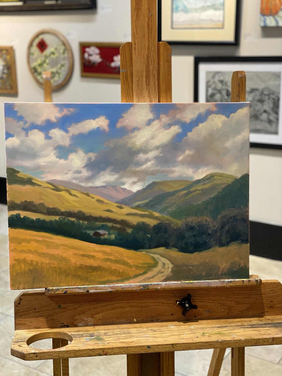 Today’s #oilpainting demonstration went very well  at the Blackhawk Gallery by #galleryartist  Charles White. 
#art #landscapepainting #blackhawkgallery #danvilleca #bayarea #sanfrancisco