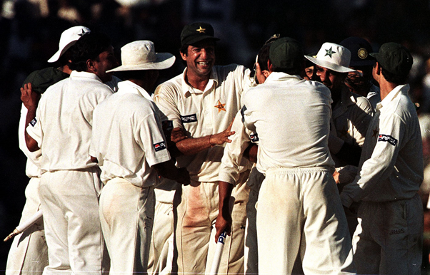 They could not.The remaining batsmen could manage just four more runs.. Akram trapped Anil Kumble leg before, another atrocious decision. Joshi lobbed a catch back to Saqlain. And finally, Javagal Srinath’s defensive shot spun back into his stumps. India lost by 12 runs