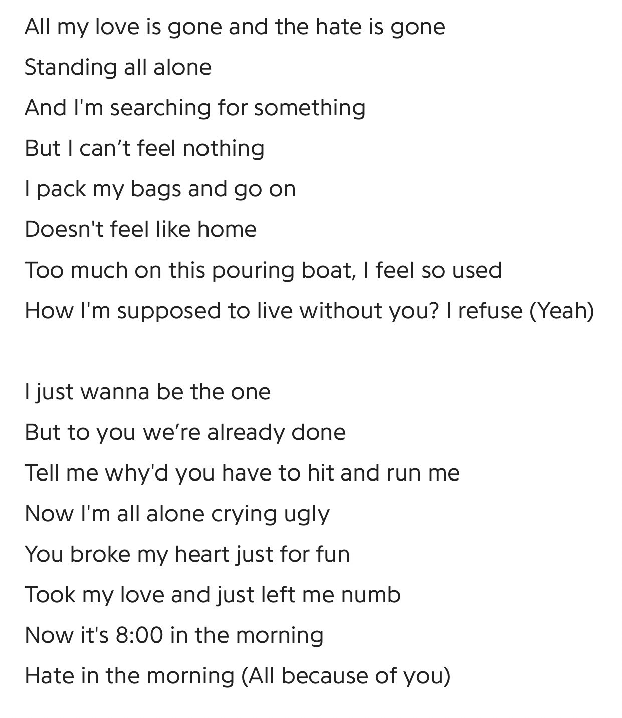 Rose gone lyrics