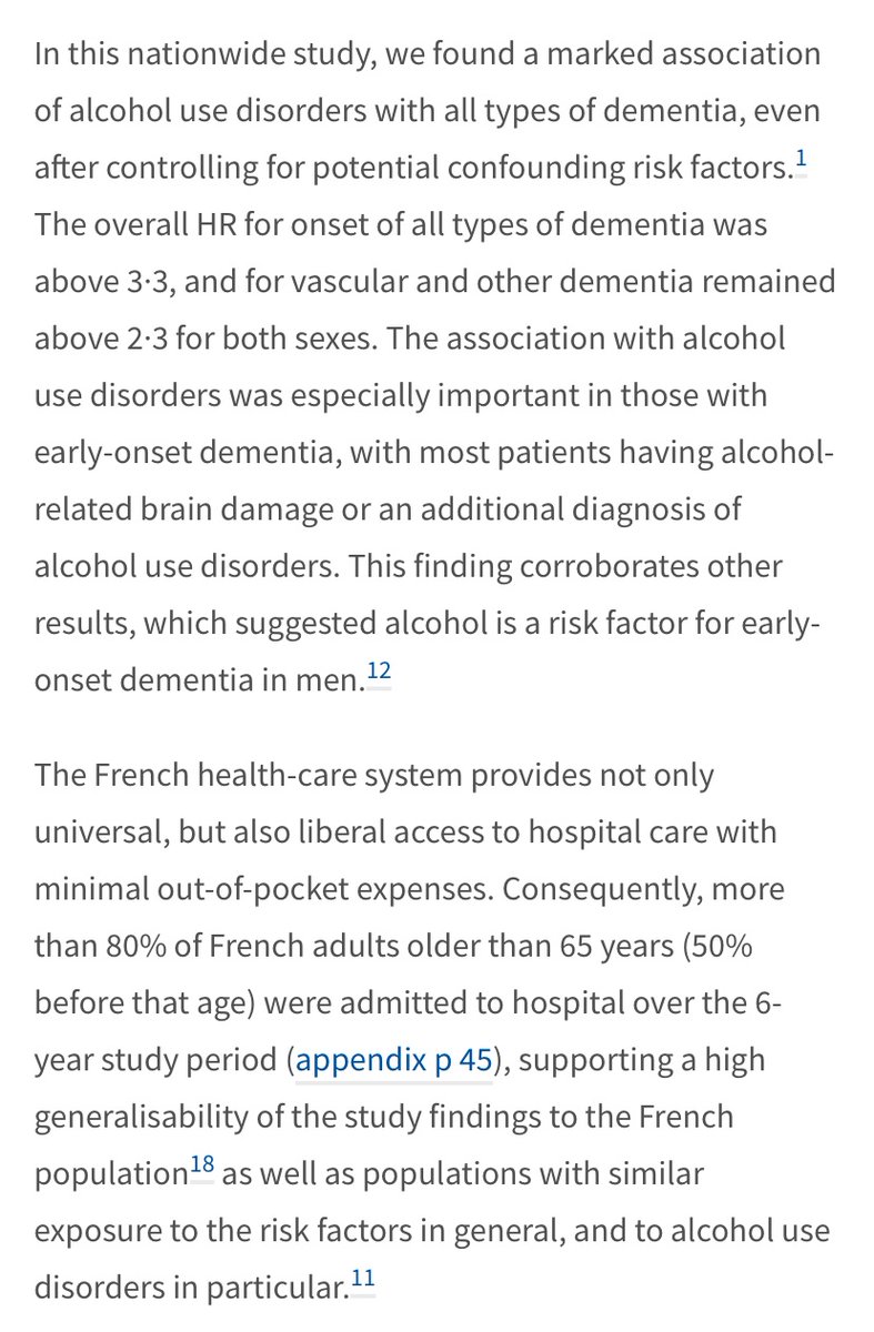 French study, published in 2018, found that more than 1/2 of early onset dementia cases comprised people with alcohol-related brain damage or alcohol use disorders. https://www.thelancet.com/journals/lanpub/article/PIIS2468-2667(18)30022-7/fulltext