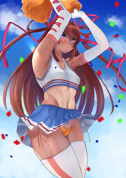 がんばれY豚ちゃん #対魔忍ユキカゼ #対魔忍 #水城ゆきかぜ #チアガール https://t.co/HYCtojsGDY 