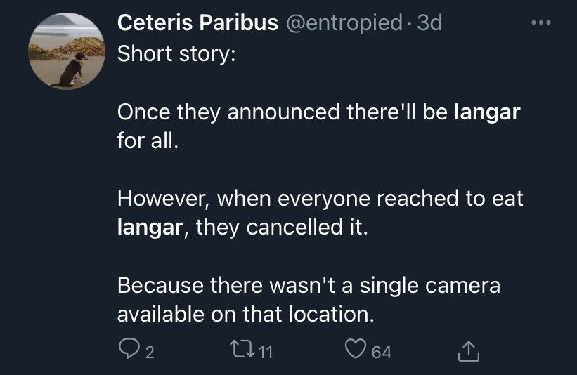 No Camera = No  #Langar - Sorry 