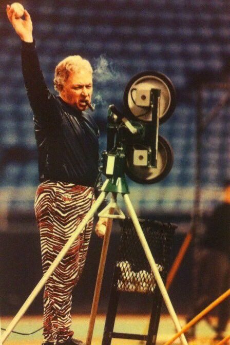 Super70sSports's tweet image. Nobody fed a pitching machine like Tom Kelly ...