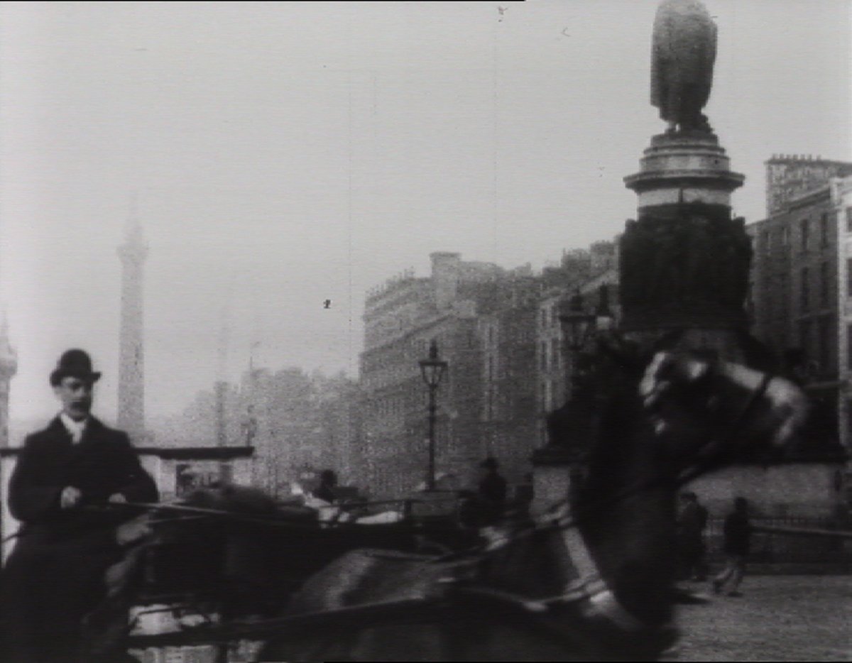 The oldest material held in the IFI Irish Film Archive is a copy of the Lumière Brothers’ 1897 films of Dublin and Belfast. There is also early footage (1910-1920) from the Horgan Brothers, available to view on the IFI Player: ifiplayer.ie/category/horga… #IFIArchive @HeritageHubIRE