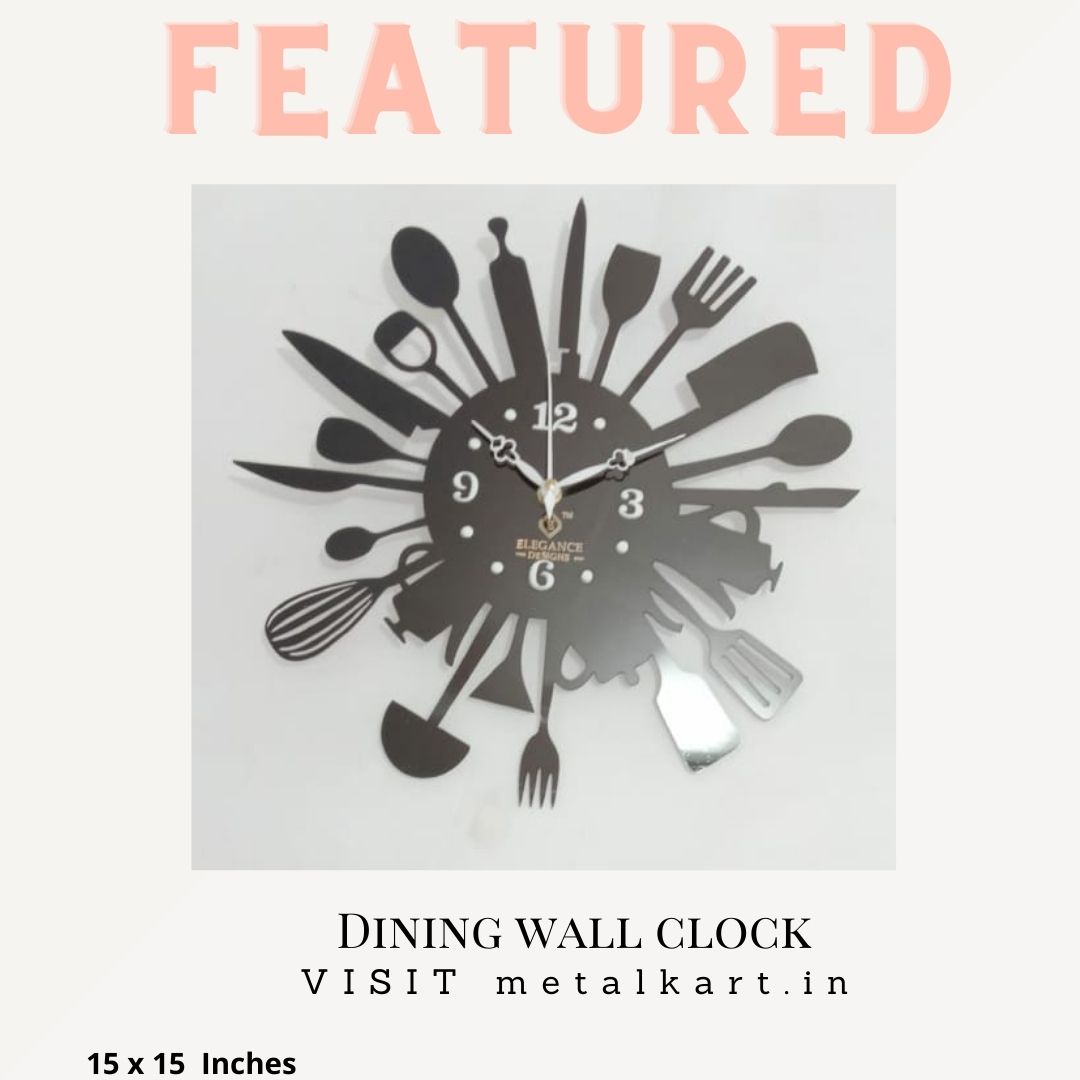 holidayinspect2's tweet photo. Dining wall clock, 15 x 15 Inches, Book here https://t.co/mSlc0qkgGX https://t.co/zQaPJIdRzS