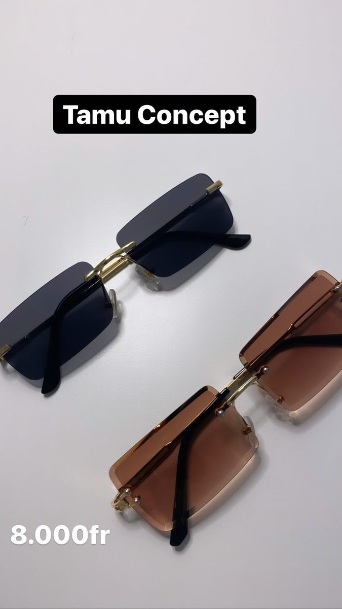 tamu_concept's tweet photo. Nos lunettes chic à seulement 8.000fr. Livraison immédiatement partout sur Dakar 
771452724
#tamuconcept #balckownedbusiness #senegal #dakar #kebetu https://t.co/3VuGZjjN3O