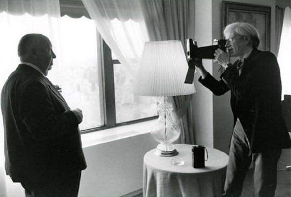 RealEOC's tweet image. Hitchcock and Warhol, 1974

~ photo by Jill Krementz