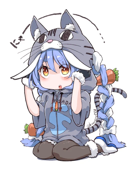 猫を被る兎田。
#ぺこらーと 