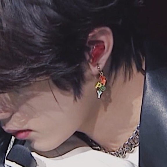 HIS HAIR?? HIS EARRINGS?? HIM??