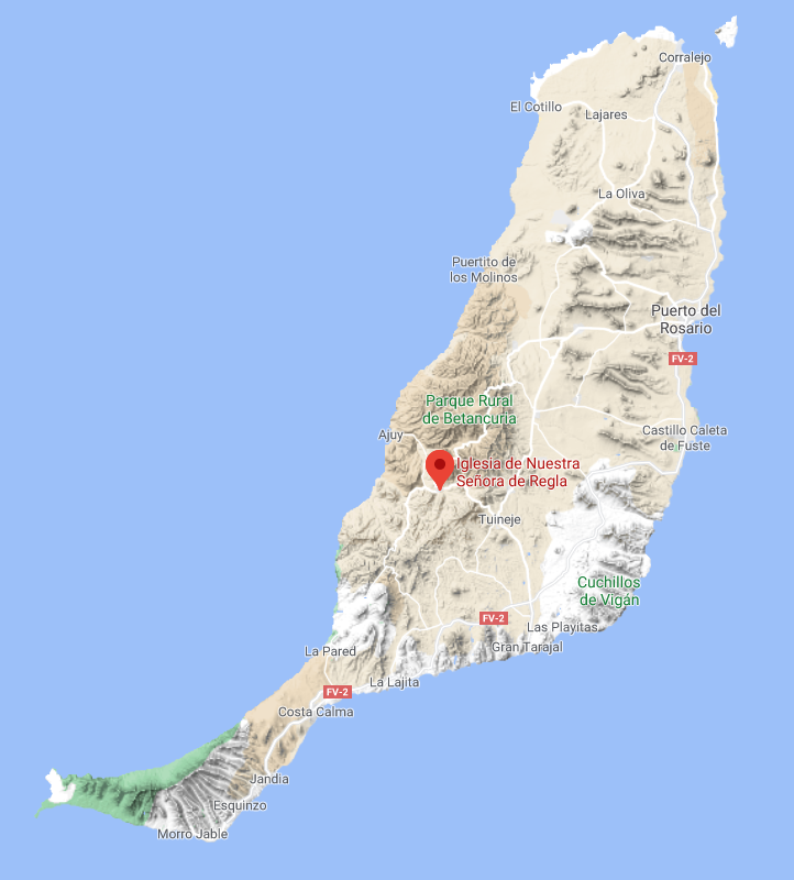  The conquest of Fuerteventura followed that of Lanzarote and the site of the oldest church (1410) can be found in Betancuria. But it’s Nuestra Señora de Regla in Pajara that catches the eye for its elaborate carved Aztec-inspired frontispiece.