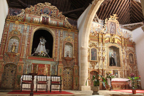  The conquest of Fuerteventura followed that of Lanzarote and the site of the oldest church (1410) can be found in Betancuria. But it’s Nuestra Señora de Regla in Pajara that catches the eye for its elaborate carved Aztec-inspired frontispiece.