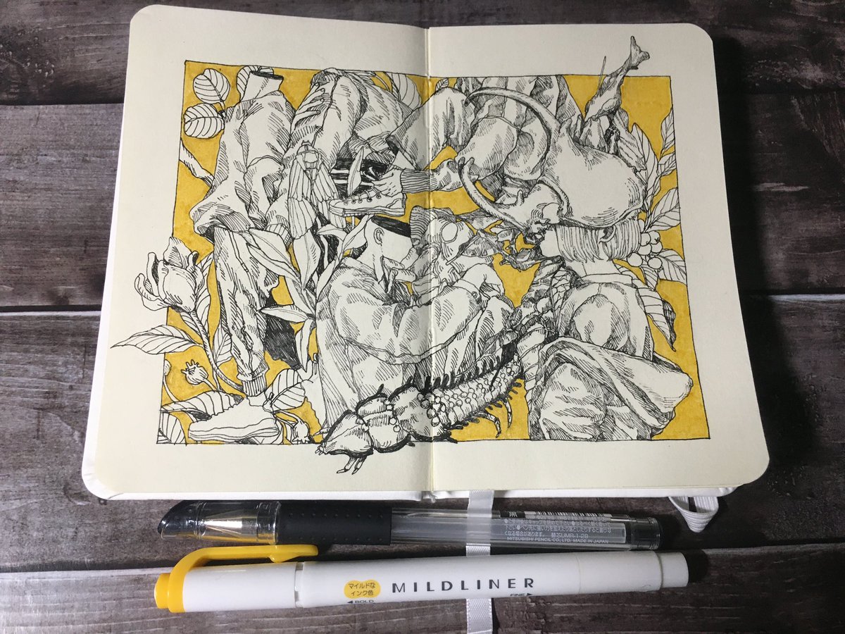 自分が使ってるスケッチブックです ターレンスの手帳型スケッチブック 可愛いですよ かもみらの漫画