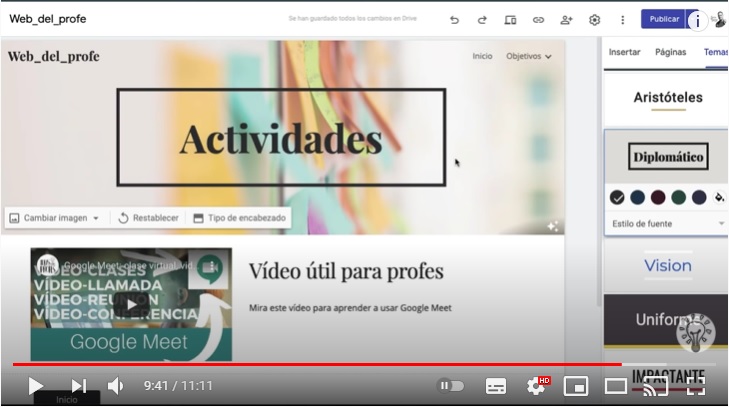 ChileCode's tweet image. #Tutorial Cómo crear una web con Google Sites para ABP. 

youtube.com/watch?v=08w1s2…