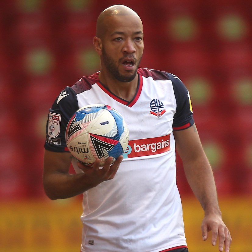 OfficialBWFC's tweet photo. 🎂 Happy 35th Birthday to Wanderers defender Alex Baptiste. 

Have a great day, Baps! 🥳

#BWFC 🐘🏰 https://t.co/ytUpJkPo8I