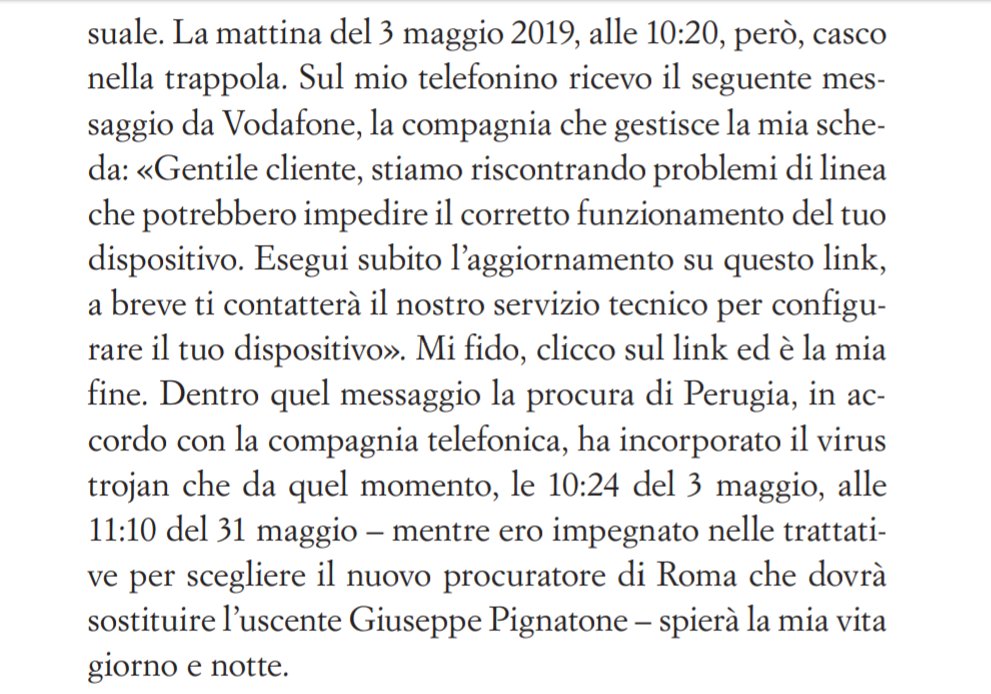 BabeleSera's tweet photo. Palamara come Augias, affondato dal phishing. https://t.co/ts6Btkiawl