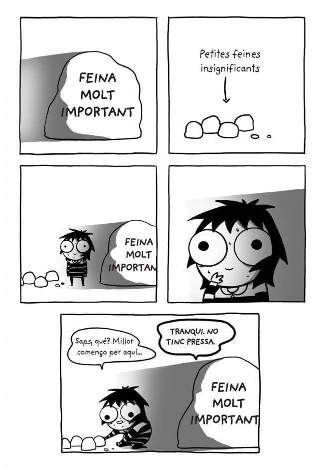 GemaGuiot's tweet photo. Pot ser ja siga hora de posar-se en serio... o no. 
Dibuix: @SarahCAndersen https://t.co/WMnvE782gM