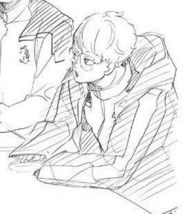 THE JACKET SO BIG ON HIS ARMS I CANT DO THIS HIS HAIR SO FLUFFY AND HIS GLASSES LOOK SO NICE SUOcsbkan 