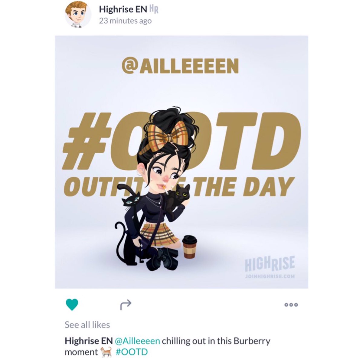 AilleeeenHR's tweet photo. I checked my inbox and I was like “Wait a minute. What did I do? Why there’s so many players congratulating me? LOL!” OMG!!! Thank you so much @HighriseApp! 🥺 #HROOTD #HighriseApp #HRApp https://t.co/zeaI9QAakp