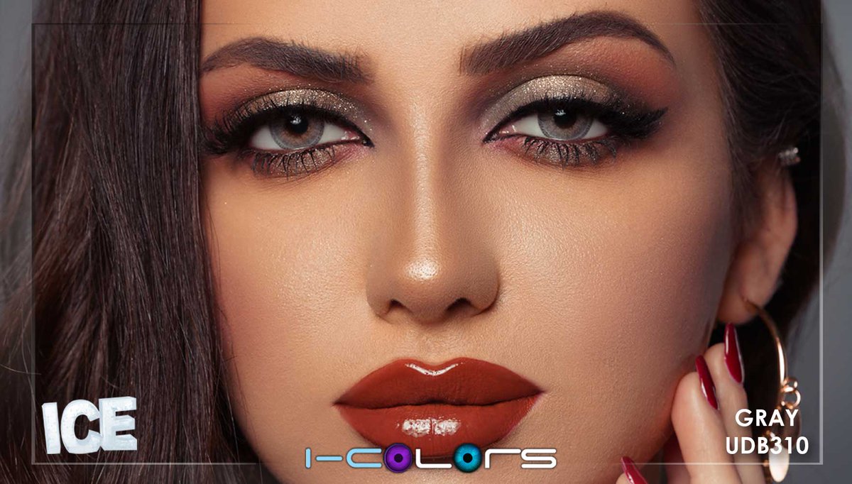 #عدسات طبيعية تجميلية من آيكلرز، مجموعة آيس، اللون Gray، كود اللون UDB 310.  
 للطلب والشراء يمكنك زيارة الرابط التالي bit.ly/icolorsMidEast