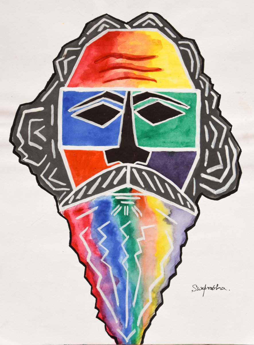 swaprabha's tweet photo. @SrBachchan Respected Amitabh Ji @SrBachchan, 
please take my pranam. I am a school student from Bengal. I have drawn this creative portrait of Rabindranath Tagore using straight lines for you, I know that you love Gurudev very much. Hope you will notice it.🙏🙏 https://t.co/KG7NLZHoMq