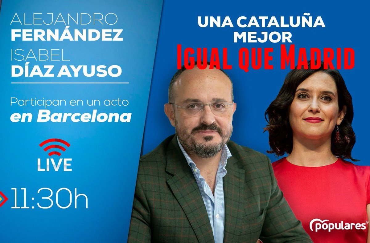 Pues si con esto el PP no gana las elecciones catalanas yo ya no sé... 😉😂
 #FelizDomingo