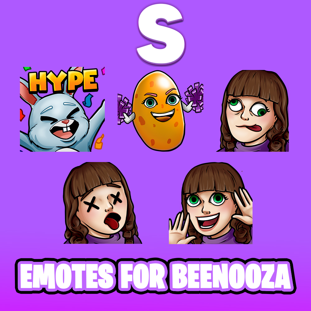StreamItSimple's tweet image. Emotes for @beenooza1 by us!