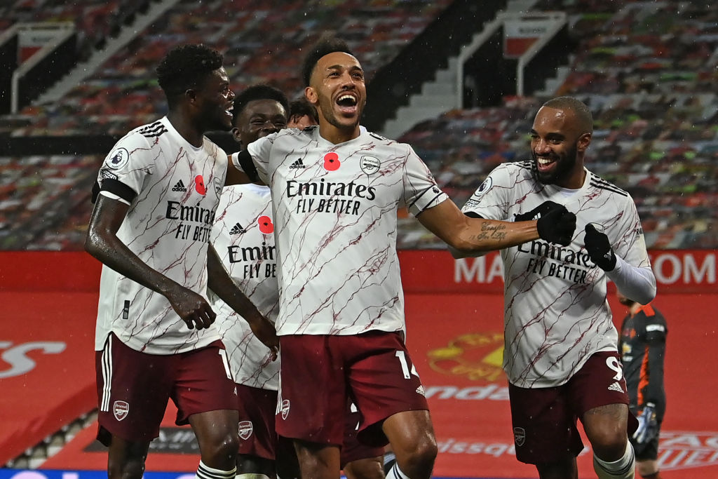Arsenal’s results against Manchester United in the Premier League post-Arsene Wenger [<a href="/afcstuff/">afcstuff</a>]

2018/19:
Man Utd 2-2 Arsenal 🤝
Arsenal 2-0 Man Utd ✅

2019/20:
Man Utd 1-1 Arsenal 🤝
Arsenal 2-0 Man Utd ✅

2020/21:
Man Utd 0-1 Arsenal ✅
Arsenal 0-0 Man Utd 🤝