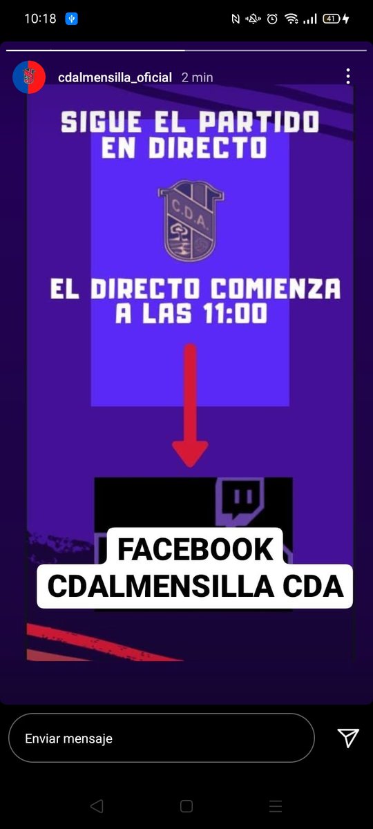 EL PARTIDO SE RETRANSMITE EN DIRECTO EN NUESTRO PERFIL DE FACEBOOK. 💙❤️
#SOMOSELEQUIPODELPUEBLO