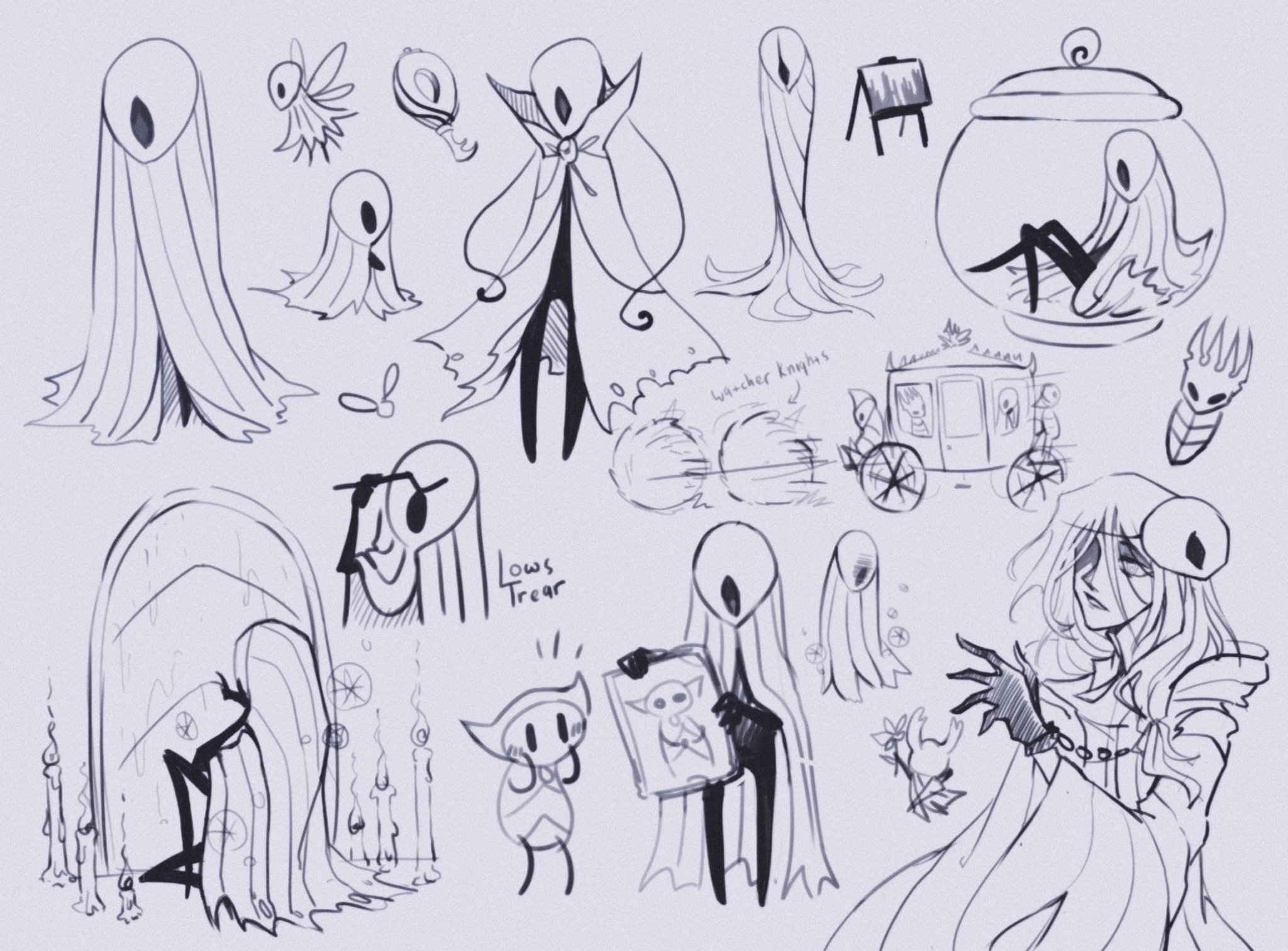 LowsTrear🍷(Comm open) on X: Lurien stuff #hollowknight  #hollowknightfanart t.couworhd6gQW  X