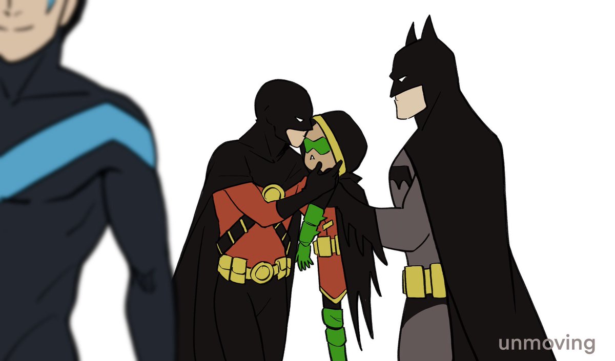 Unmoving5's tweet photo. You can’t escape.
 #batfam #dickgrayson #jasontodd #timdrake #damianwayne https://t.co/dNX1SzMl7T
