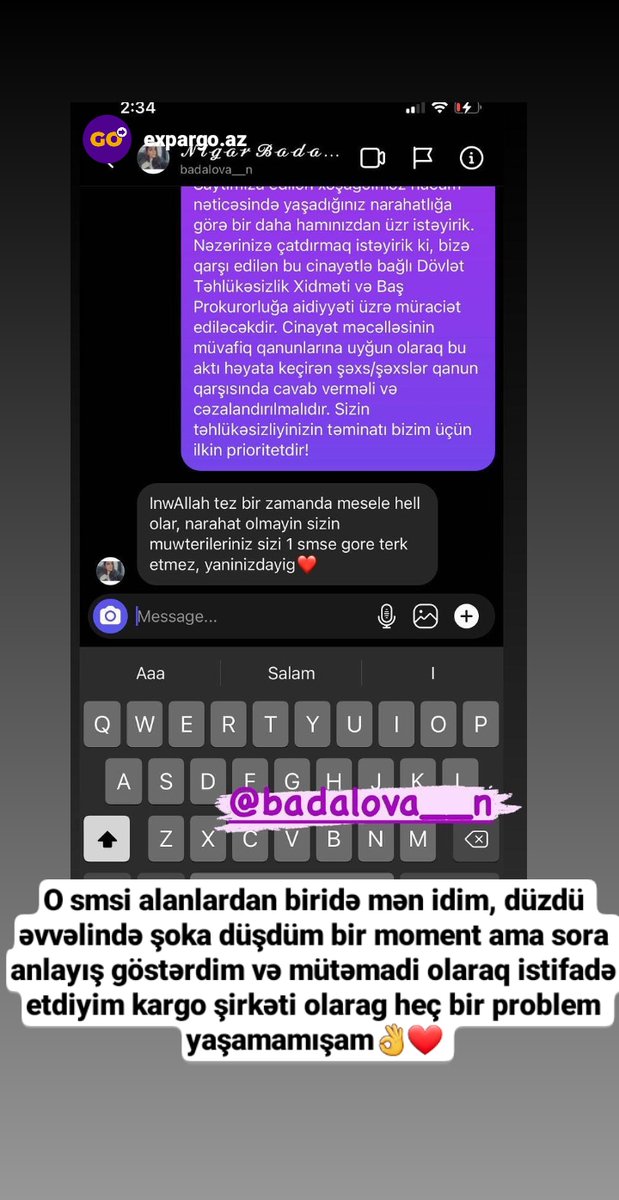 Məndə sms alıb, doya-doya gülən müştərilərdənəm😂🥳👌 #expargo