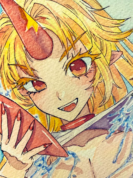 星熊勇儀(色々書き忘れが多い…)
#アナログイラスト 