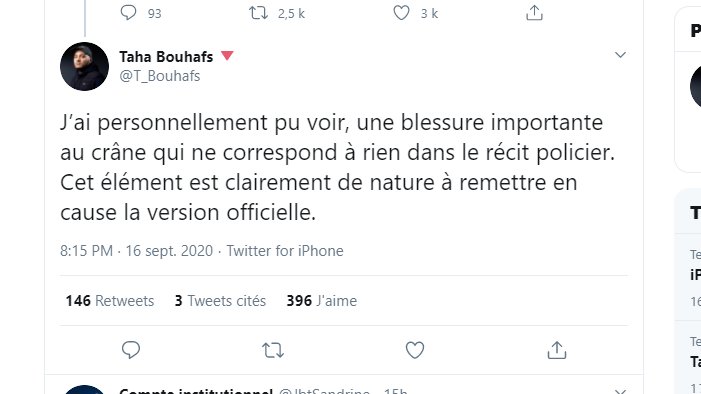 Commençons par le sang de Tolbiac, relaté par  #Bouhafs.(on le cherche encore ce mort)