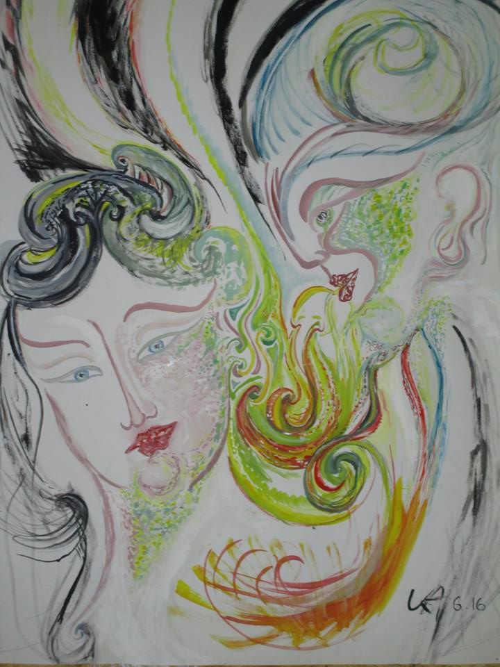 ♪٠•*Ich lausche... *•·♪
Gouache auf Papier 
<a href="/chrisccummins/">christian cummins</a>