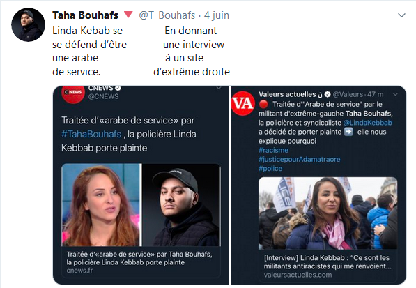 Les insultes racistes et/ou sexistes envers  @LindaKebbab