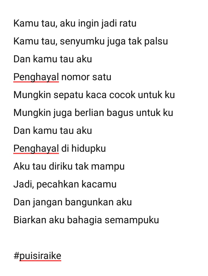 Raike_Bee's tweet photo. #puisiraike https://t.co/FmATJWgtYW